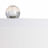 65670 Frederick Cooper 33in. Crystal/Brass Peninsula Lamp with Silk Shade and Clear/Antique Patina Finish