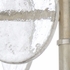 65688 Wildwood 43in. Glass/Iron Liza Chandelier with Clear/Silver Leaf Finish