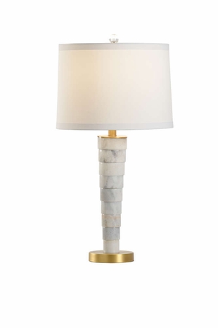 65703 Frederick Cooper Marble Natural White Zemi Lamp - Marble