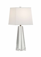 65724 Frederick Cooper 29in. Crystal Irina Lamp with Silkette Shade and Clear/Cut Finish