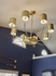65731 Matthew Frederick Castle Yard Chandelier - Brass