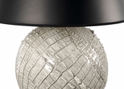 65826 Frederick Cooper 29in. Ceramic Ally Gray Lamp with Paper Shade and Cream/Gray Glaze Finish
