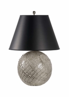 65826 Frederick Cooper 29in. Ceramic Ally Gray Lamp with Paper Shade and Cream/Gray Glaze Finish