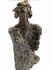 66853 Frederick Cooper 43in. Composite Gertrude Lamp with Natural Linen Shade and Dark Bronze/Natural Black Finish