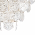 67210 Wildwood Iron/Crystal Antique Silver Leaf/Clear Iceland Chandelier (Sm)