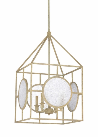 67222 Wildwood Duxberry Lantern - Aged White