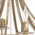 67244 Wildwood 33in. Iron/Crystal Martha Chandelier with Aged Silver Leaf/Clear Finish