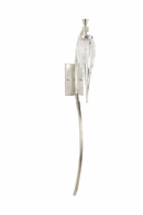 67306 Wildwood 42in. Iron/Glass Aiden Sconce - Silver with Silver Leaf/Clear/Bubble Finish