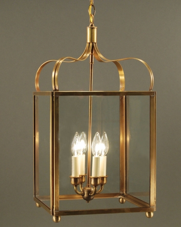 6732 Northeast Lantern Crown (4) Light Candelabra Hanging Fixture With Multiple Glass & Finish Options