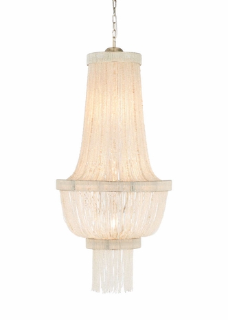 67333 Wildwood Glass/Iron Clear/Nickel Sorella Chandelier