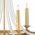 67343 Wildwood 35.5in. Brass/Acrylic Prospect Chandelier with Antique/Clear Finish
