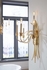 67370 Claire Bryson 17in. Iron Mignon Chandelier with Gold Leaf Finish