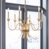 67370 Claire Bryson 17in. Iron Mignon Chandelier with Gold Leaf Finish