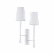 67413 Wildwood Dumas Plaster Sconce - White (Right)