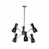 67432 Wildwood 46in. Steel Thayer Chandelier with Matte Black/Gold Interior Finish