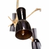67432 Wildwood 46in. Steel Thayer Chandelier with Matte Black/Gold Interior Finish