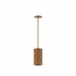 67487 Wildwood 32.5in. Cork/Metal Jura Pendant with Natural/Antique Brass Finish
