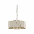 67498 Wildwood 16.5in. Metal/Alabaster Perla Chandelier with Antique Brass/Natural White Finish