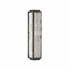 67509 Wildwood 16in. Metal/Alabaster Sebastian Sconce with Antique Bronze/Natural White Finish