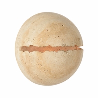 67514 Wildwood 8in. Travertine Lunar White Sconce with Cream Finish