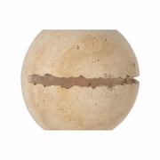 67514 Wildwood 8in. Travertine Lunar White Sconce with Cream Finish