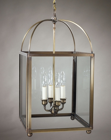6832 Northeast Lantern Chandelier (4) Light Candelabra Hanging Fixture With Multiple Glass & Finish Options
