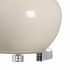 68770 Chelsea House 32in. Ceramic Charles Vase Lamp - Cream with Linen Shade and Antique Brass Details/Clear Finish