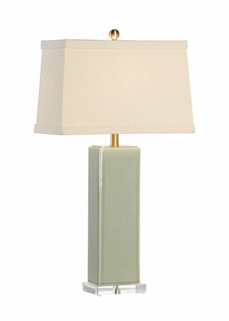 68816 Chelsea House Becker Vase Lamp - Green