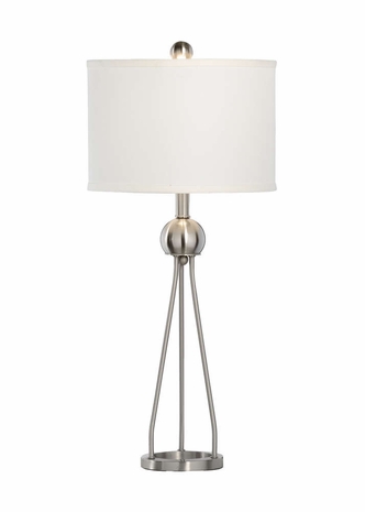 68876 Chelsea House Iron Brushed Nickel Duncan Lamp - Nickel