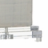 68886 Chelsea House 27.5in. Ceramic Huntington Lamp with Linen Shade and Hatched Glaze/Clear Finish