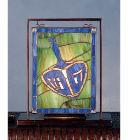 68901 Meyda Tiffany Holiday Oh Dreidel mini Window