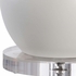 68952 Chelsea House 41in. Ceramic Matthews Lamp - White with Linen Shade and Matte White Glaze/Clear Finish