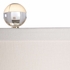 68952 Chelsea House 41in. Ceramic Matthews Lamp - White with Linen Shade and Matte White Glaze/Clear Finish