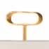 69022 Chelsea House 33.5in. Iron Cross Lamp - Gold with Silkette Shade and Antique Gold Leaf Finish
