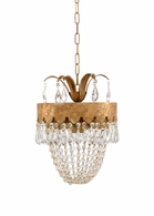 69135 Chelsea House 15in. Iron Barton Pendant with Venetian Gold Finish