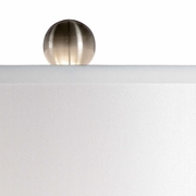 69156 Chelsea House Glass & Metal Brushed Nickel Samson Lamp