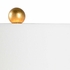 69239 Chelsea House Iron & Composite Antique Gold Leaf Geometric Sphere Lamp