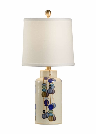 69313 Chelsea House Porcelain Hand Painted Kobe Vase Lamp (Sm)