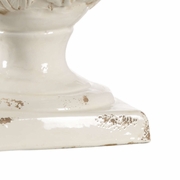 69451 Chelsea House Ceramic Aged Cream Glaze Large Cream Artichoke Lamp