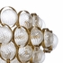 69613 Chelsea House 16in. Metal/Glass Milan Chandelier with Antique Brass/Clear Finish