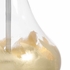 69641 Chelsea House 27in. Glass Leafed Lamp with Linen Shade and Clear/Gold Leaf Finish