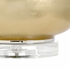 69641 Chelsea House 27in. Glass Leafed Lamp with Linen Shade and Clear/Gold Leaf Finish