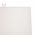 69641 Chelsea House 27in. Glass Leafed Lamp with Linen Shade and Clear/Gold Leaf Finish