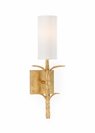 69696 Chelsea House 19in. Iron Single Dyer Sconce with Silkette Shade and Gold Leaf Finish