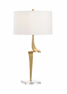 69703 Chelsea House 33.5in. Brass Deans Court Lamp with Silkette Shade and Antique/Clear Finish