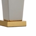69782 Chelsea House Square Vase Lamp - White