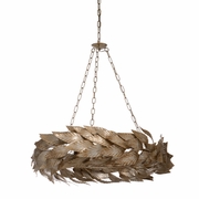 69876 Chelsea House 9in. Iron Meadow Chandelier with Old Antique Silver Finish