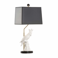69918-2 Chelsea House Hope Parrot Lamp - White - Right Facing