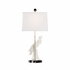 69919 Chelsea House Hope Parrot Lamp - White - Left Facing