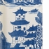 69957 Chelsea House Square Blue And White Lamp